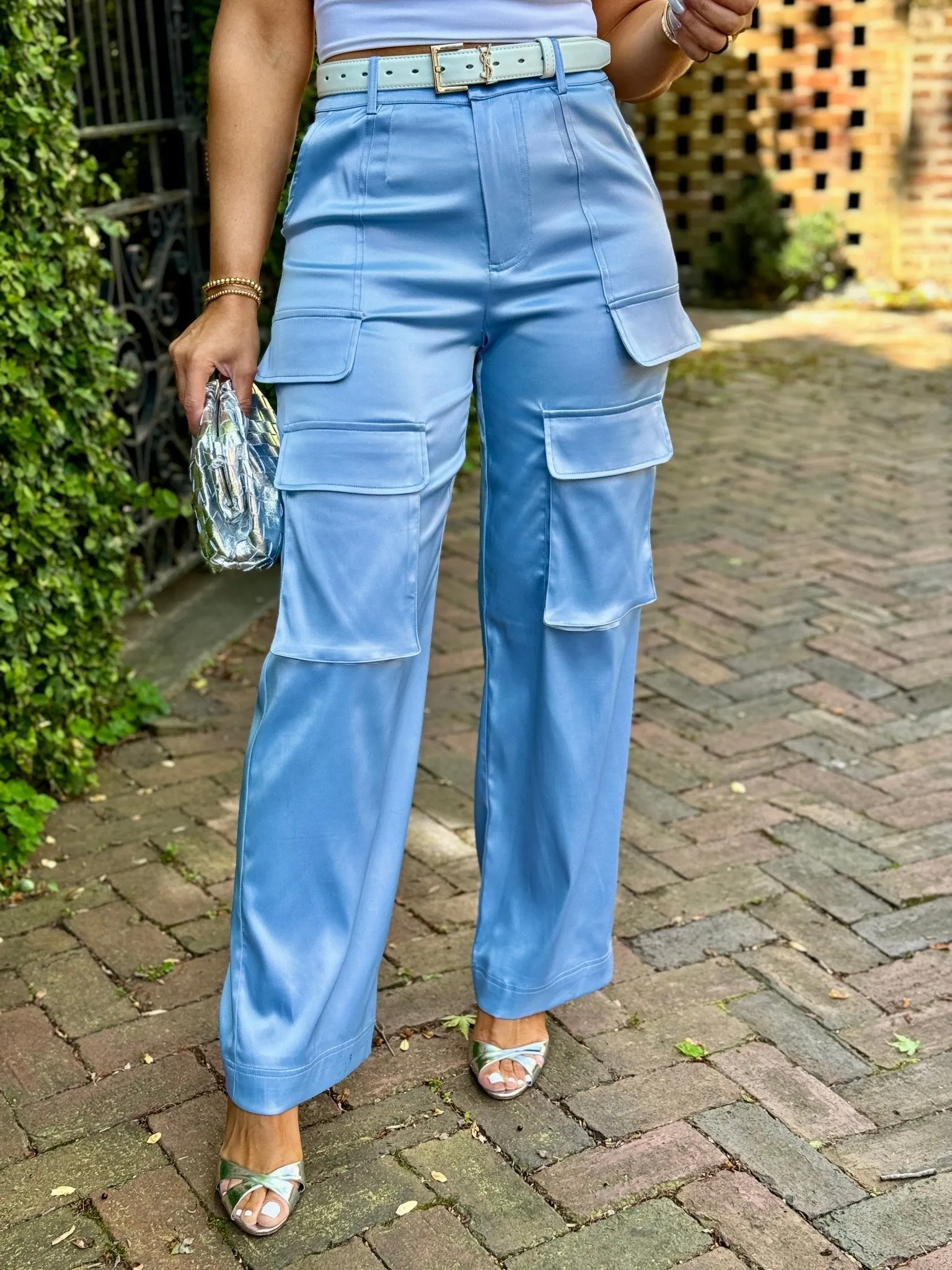 Sabrina Cargo Pant (Slate Blue)