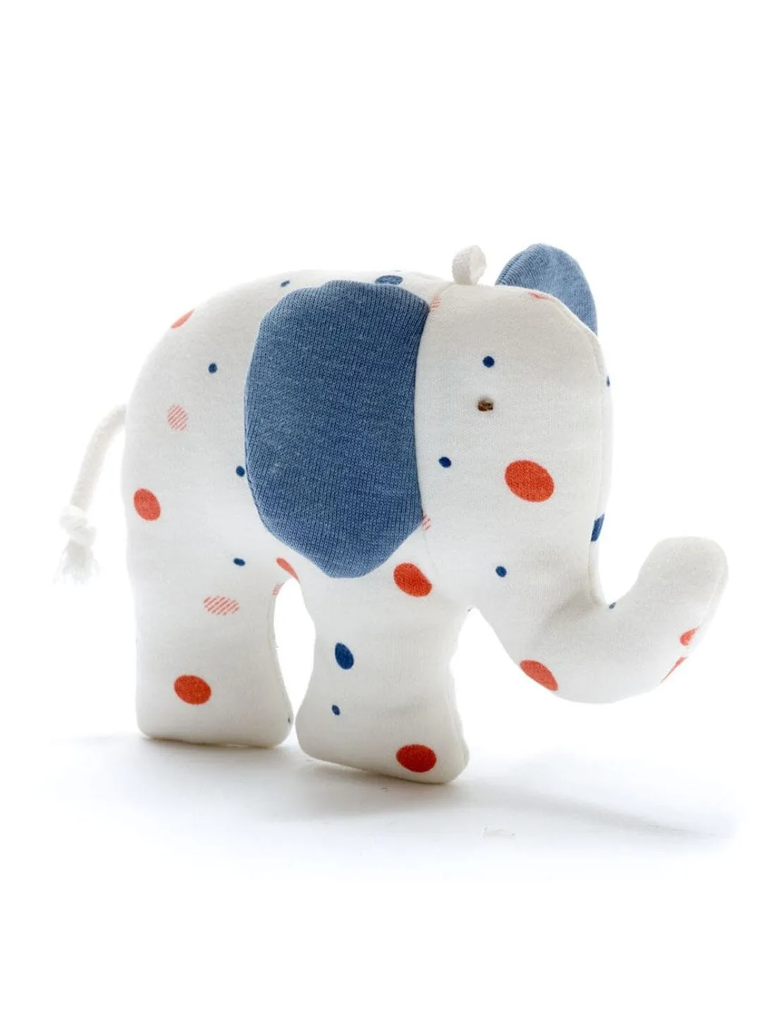 Scrappys Polkadot Elephant Toy - Blue/Red