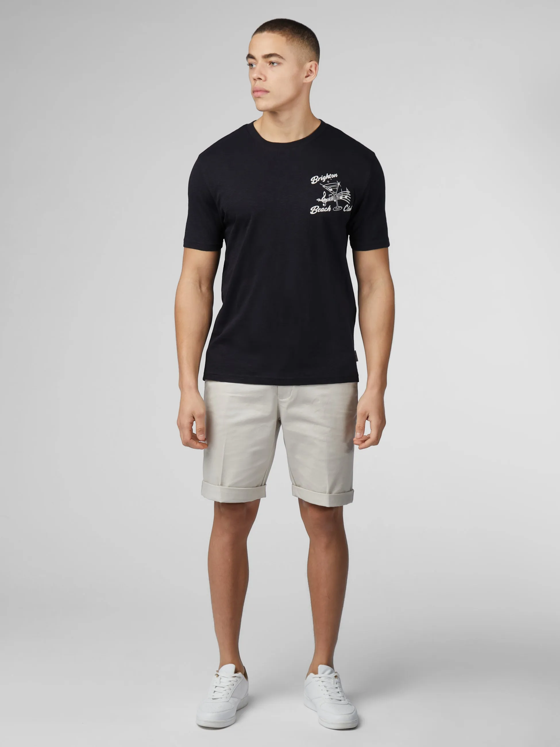 Signature Brighton Beach Club Tee - Black