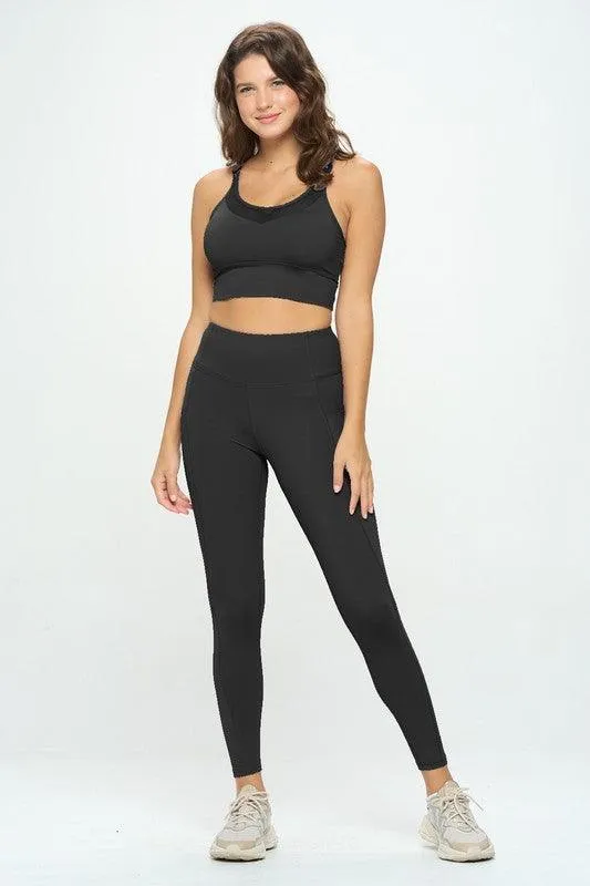 Solid Color Activewear Set