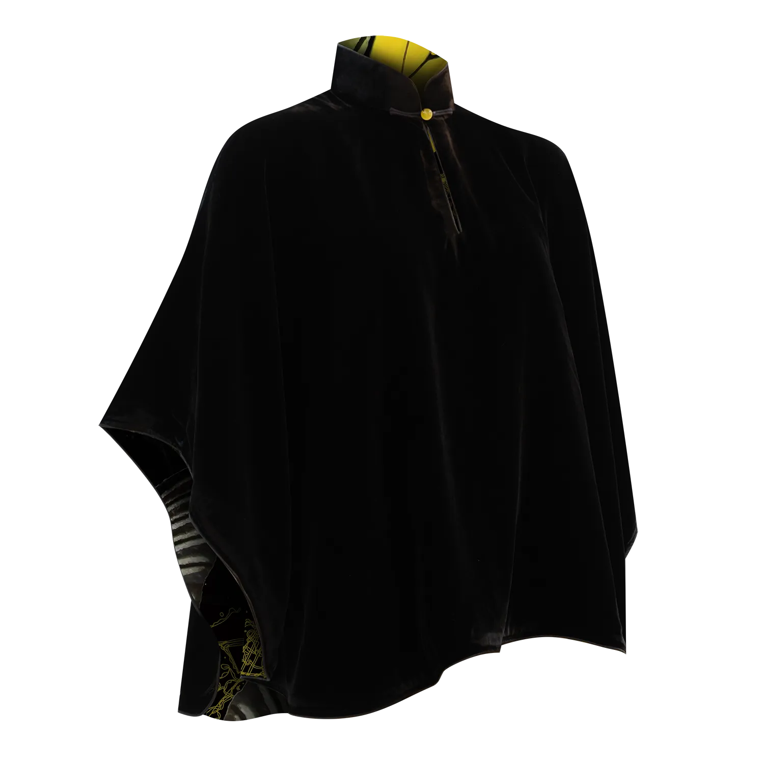 SPARKLE BY KAREN CHAN x Fung Yuen Butterfly Reserve【GOLDEN BIRDWING】Black Velvet Cape  (金裳鳳蝶)