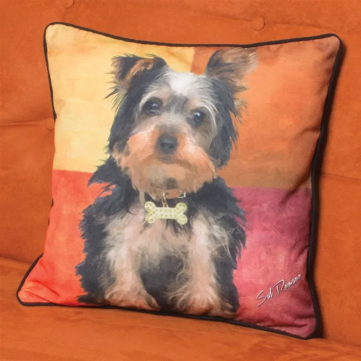 Stewie the Yorkie Pillow