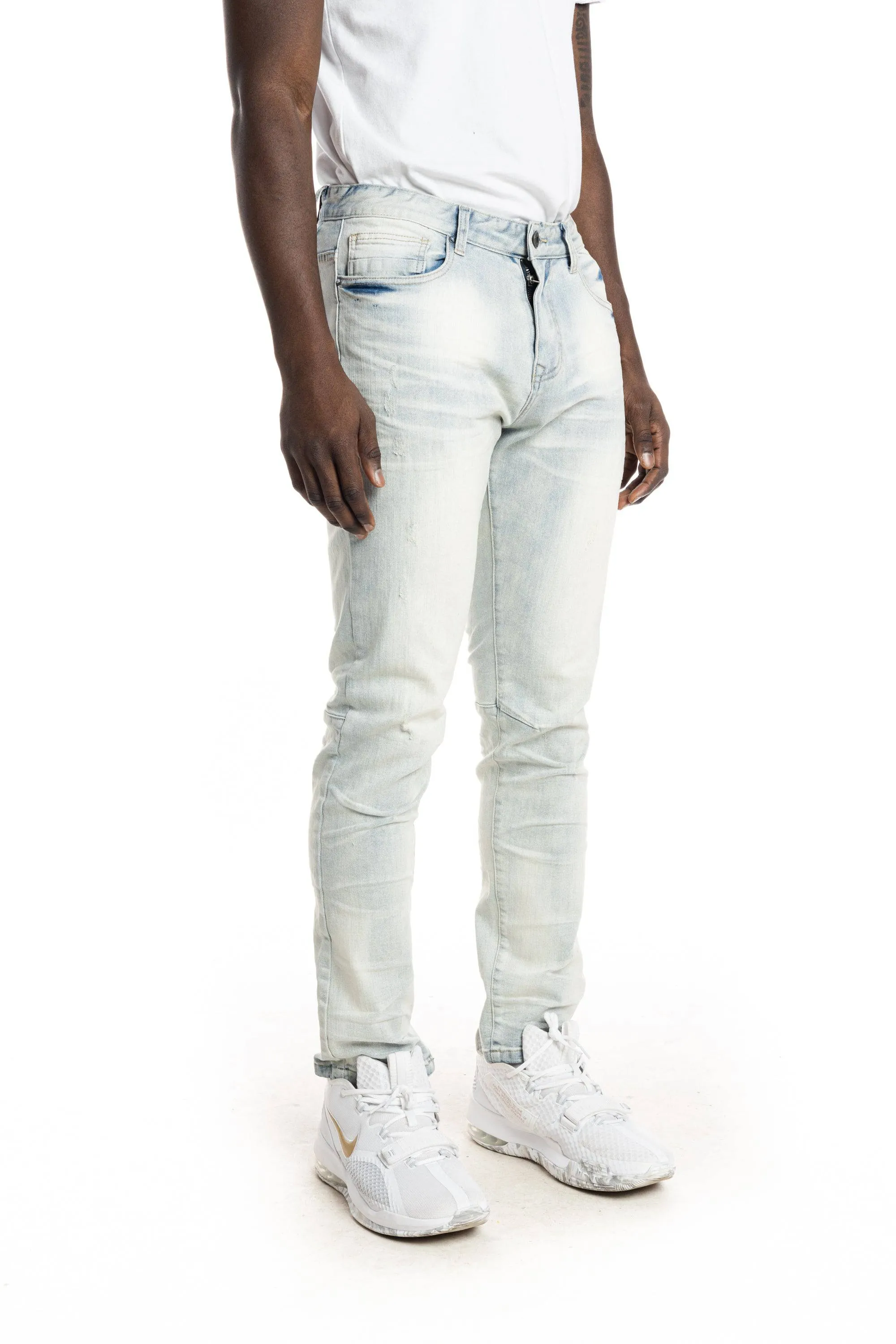 Stone Washed Basic Jeans - Norwich Blue