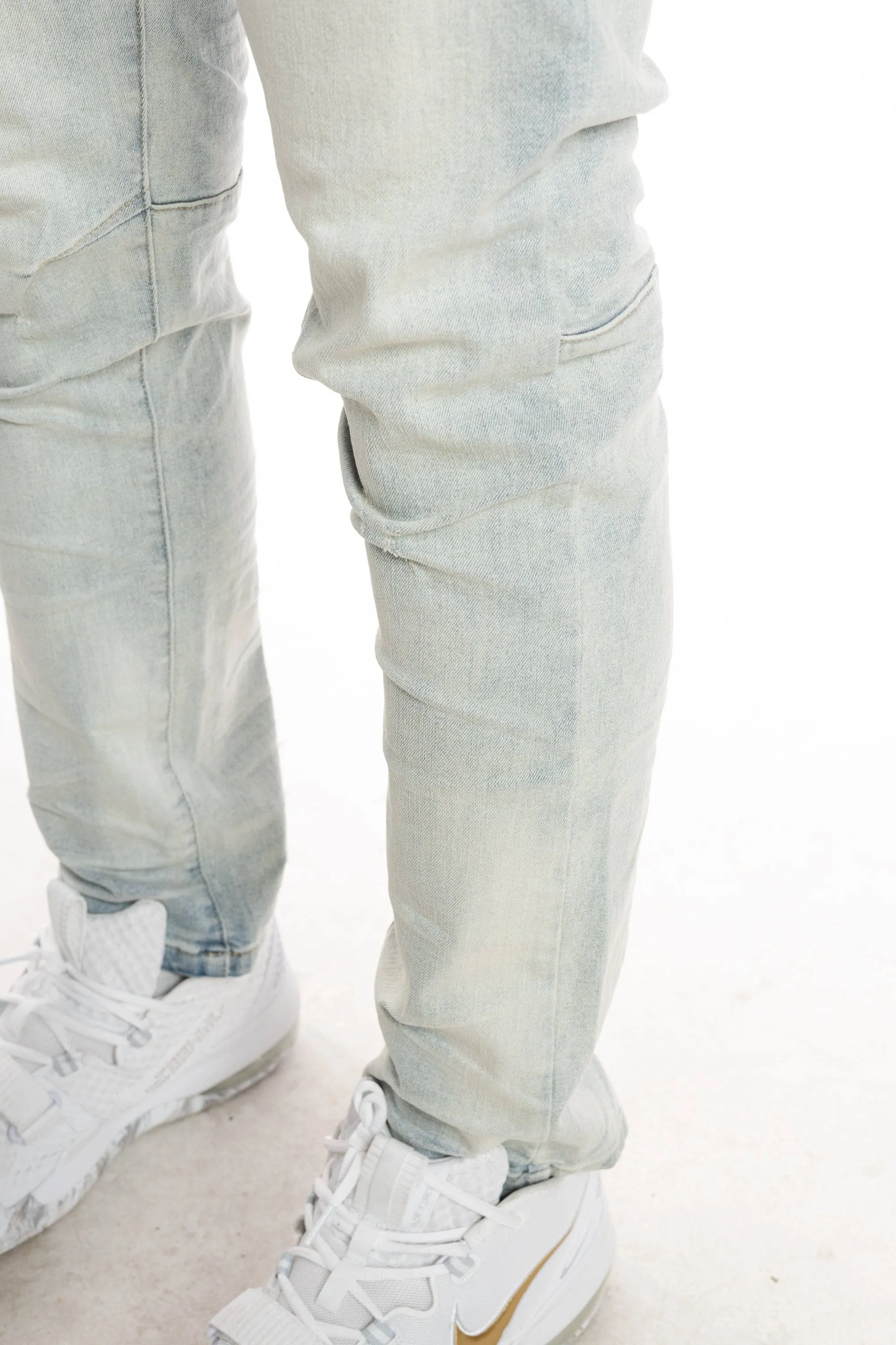 Stone Washed Basic Jeans - Norwich Blue