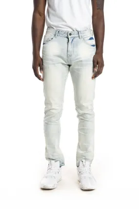 Stone Washed Basic Jeans - Norwich Blue