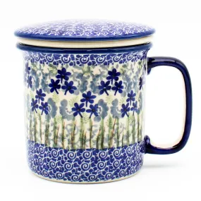 Straight Cup w/Infuser & Cover 12 oz in Alpine Blue