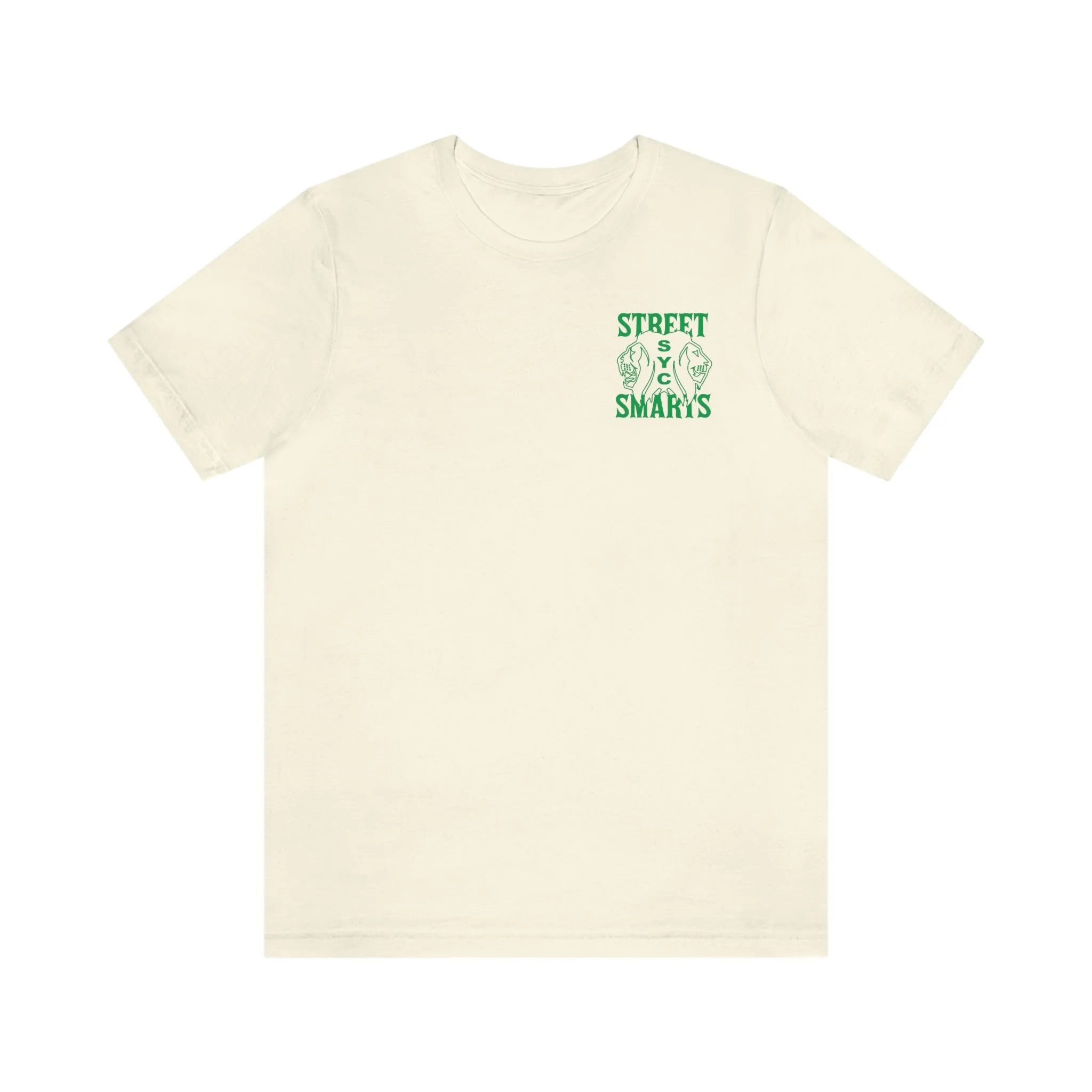 Street Smarts Jersey Short Sleeve Tee- Natural