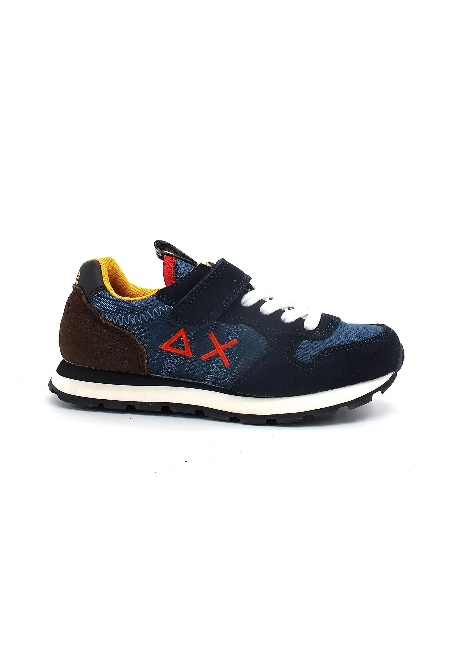 SUN68 Boy's Tom Goes Camping Sneaker Bimbo Navy Blue Z42310K