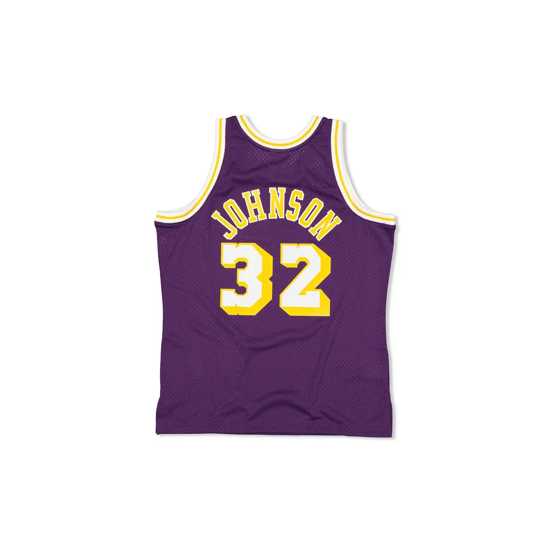 SWINGMAN JERSEY LOS ANGELES LAKERS MAGIC JOHNSON - PURPLE