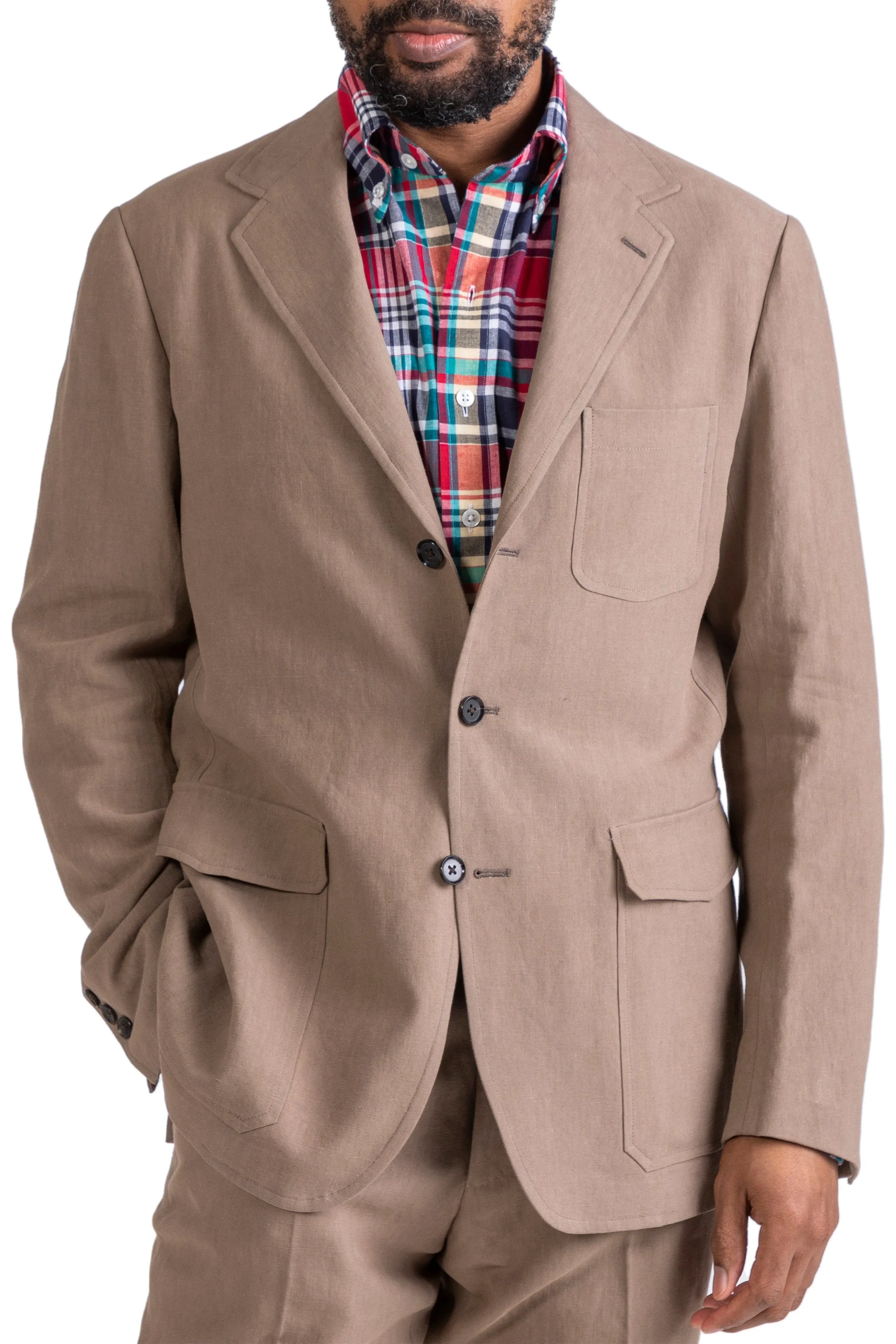 The Armoury Model 11 Brown Solbiati Linen Sport Coat