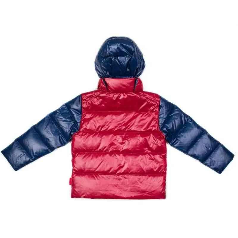 The Road Coat Down - Navy/Red