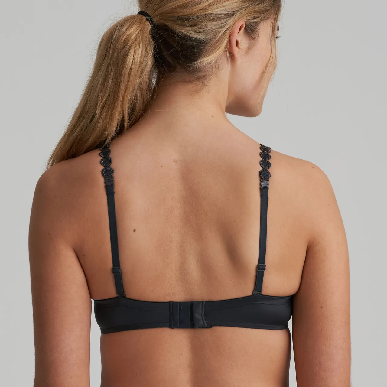 Tom Heart Shape Bra in Graphite Grey