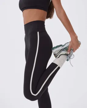 Ultimate Piping Leggings - Black/Cream