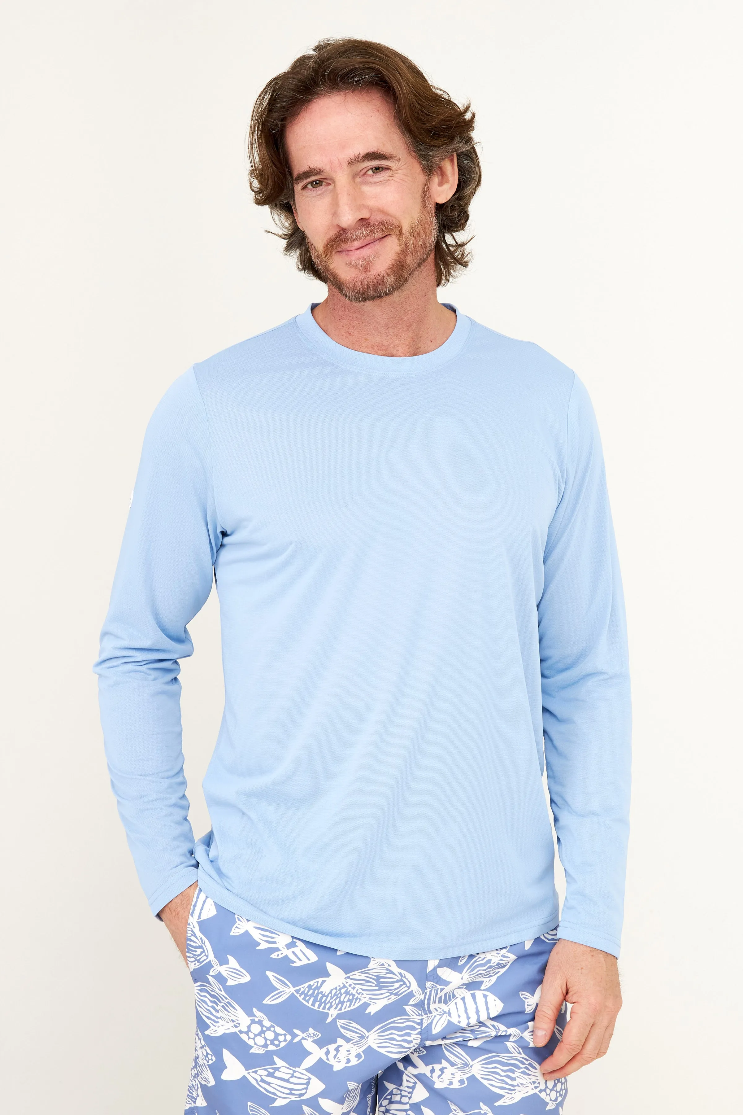 UPF50 Tech Shirt - Serenity Blue