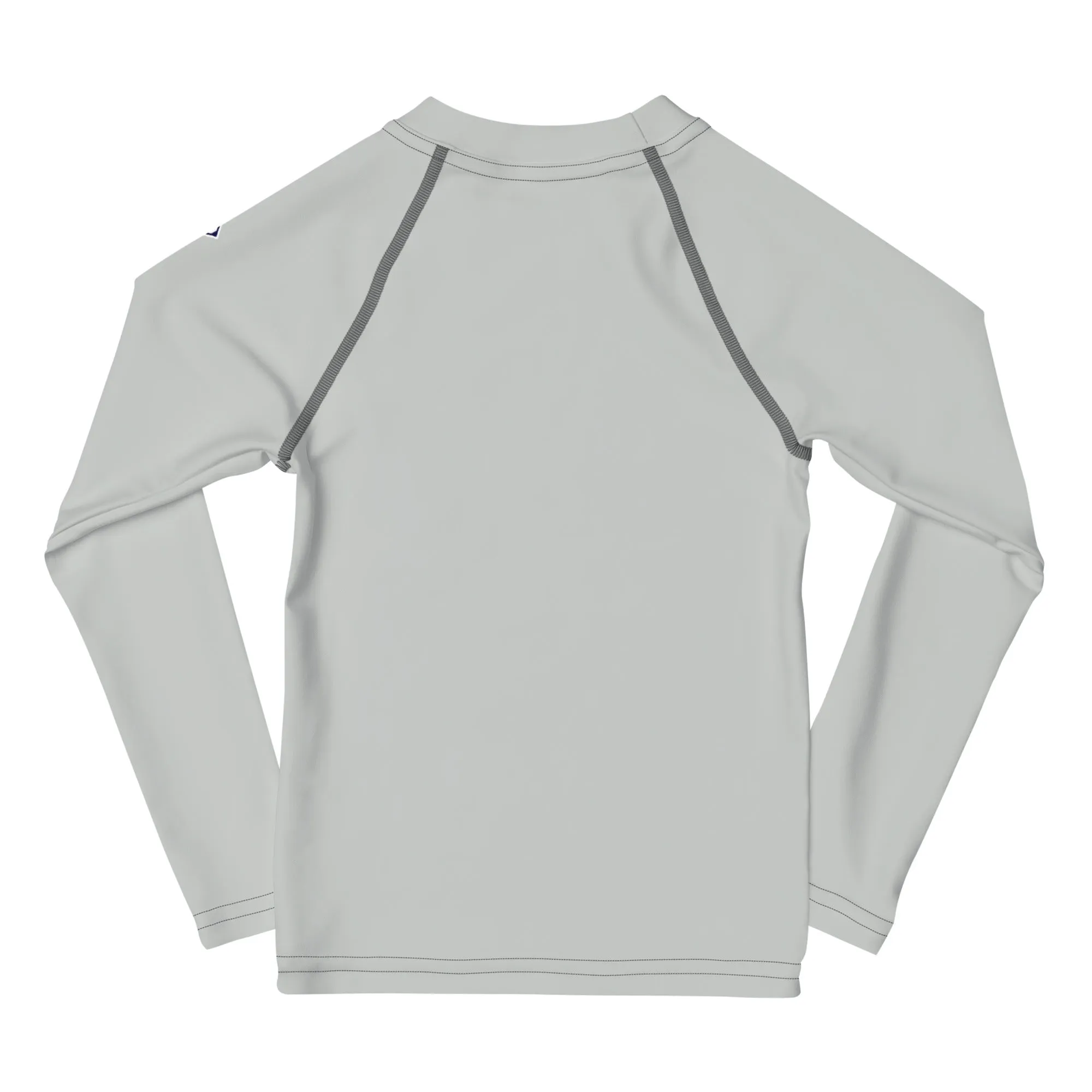 Urban Adventures: Kid's Long Sleeve Rash Guards in Solid Color - Smoke