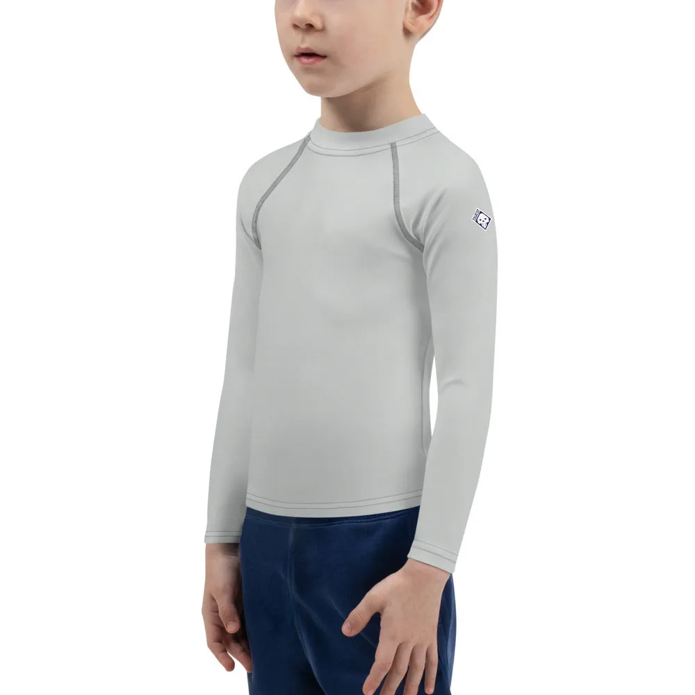 Urban Adventures: Kid's Long Sleeve Rash Guards in Solid Color - Smoke