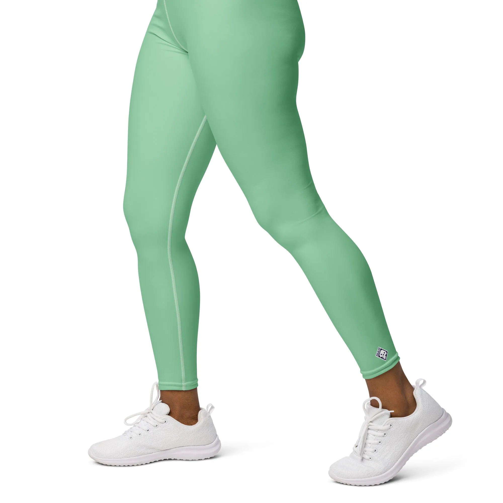 Urban Fitness: Solid Color Workout Leggings for Women - Vista Blue