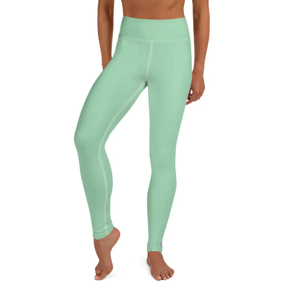 Urban Fitness: Solid Color Workout Leggings for Women - Vista Blue