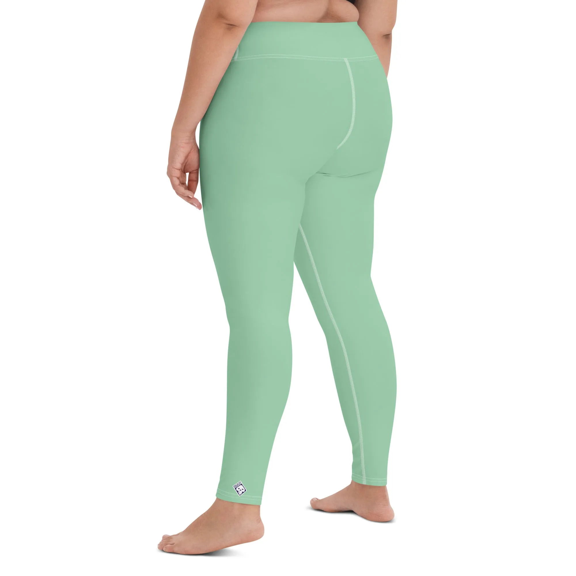 Urban Fitness: Solid Color Workout Leggings for Women - Vista Blue