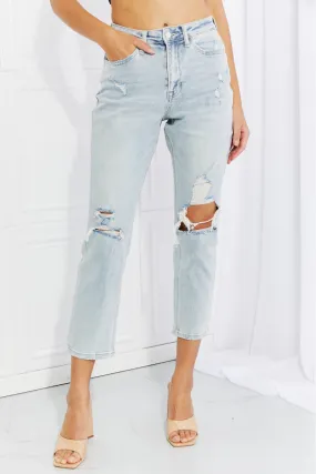 Vervet by Flying Monkey Stand Out Full Size Distressed Cropped Jeans