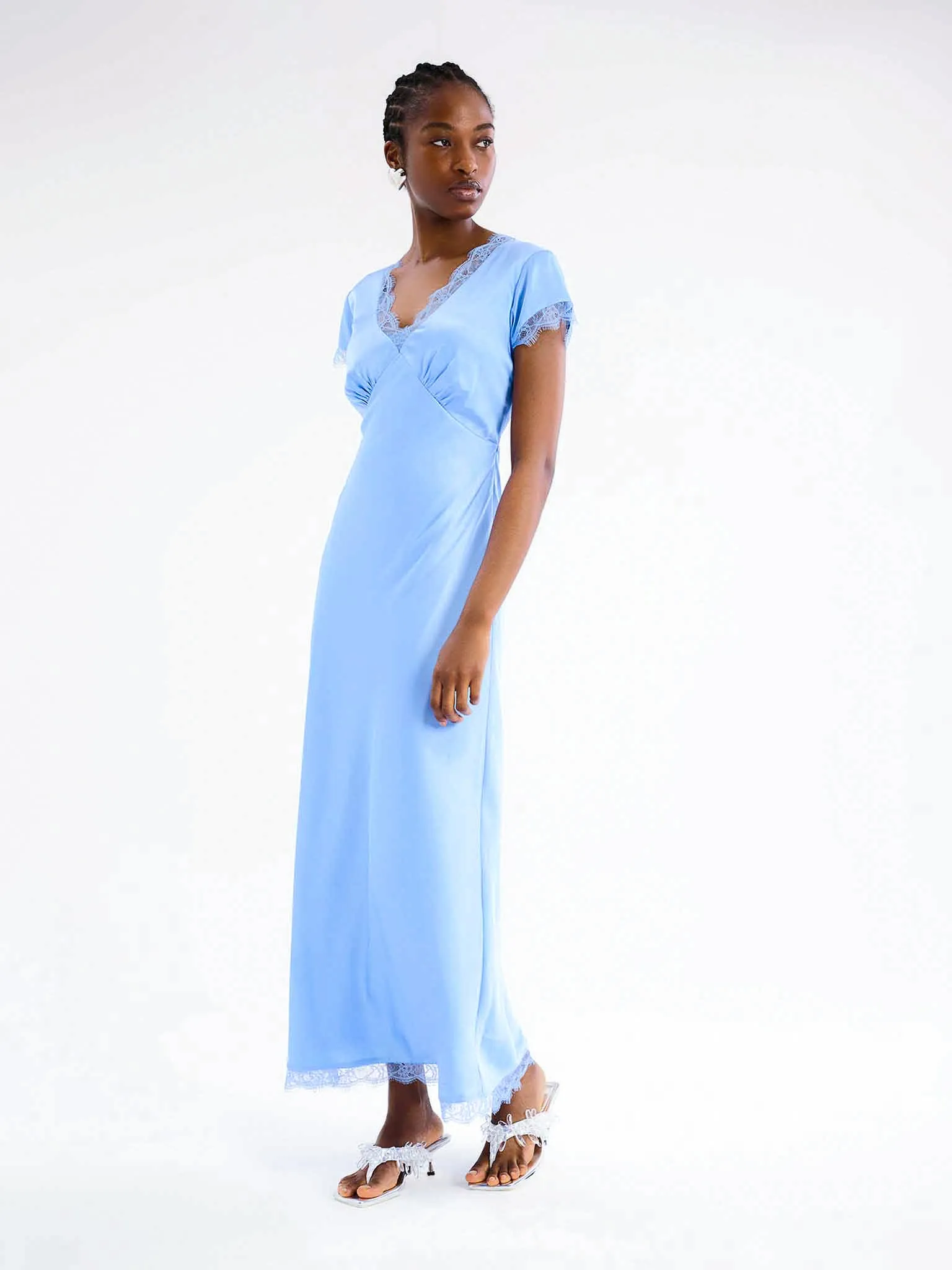 Woolf Dress in Light Blue