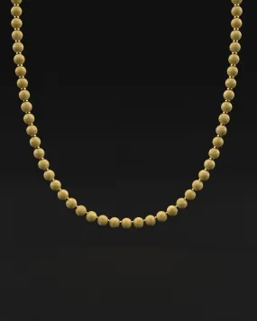 Yellow Jade Necklace 8mm | Prayer